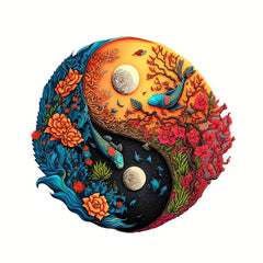 Tai Chi Wooden Animal Puzzle Toy for Kids and Adults