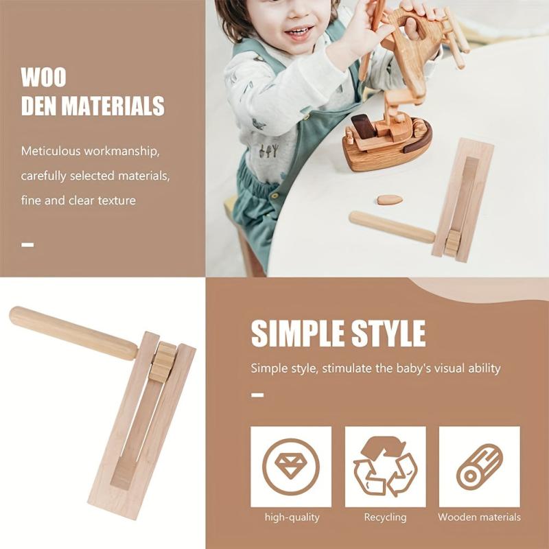 Wooden Spinning Ratchet Toy for Parties and Events