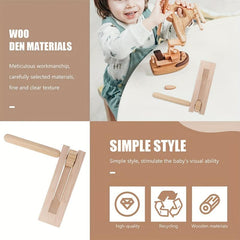Wooden Spinning Ratchet Toy for Parties and Events