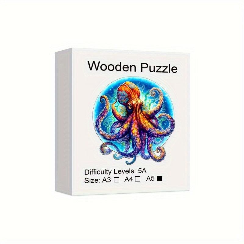 Giant Octopus Wooden Puzzle Jigsaw Toy Christmas Birthday Gift