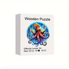 Giant Octopus Wooden Puzzle Jigsaw Toy Christmas Birthday Gift