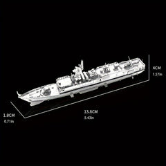 Metal Assembled Toy Boat Model 3D Puzzle Car Hand Model