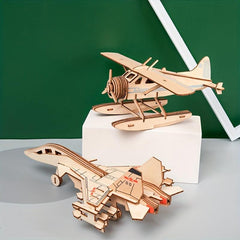 3D DIY Wooden Puzzle Model Mechanical Toy Building Game Desktop Ornaments