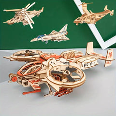 3D DIY Wooden Puzzle Model Mechanical Toy Building Game Desktop Ornaments