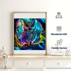 Colorful Owl Wood Puzzle - Magic Irregular Animal Shaped Wooden Puzzle