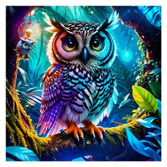 Colorful Owl Wood Puzzle - Magic Irregular Animal Shaped Wooden Puzzle