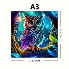 Colorful Owl Wood Puzzle - Magic Irregular Animal Shaped Wooden Puzzle