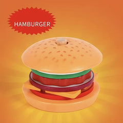 Wooden Play House Food Assembly Toy Set - Hamburger, Fries, Sandwich