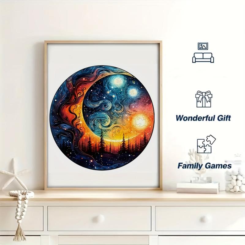 Sunset Puzzle Irregular Animal Shaped Wooden Puzzle Toy
