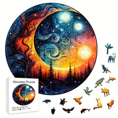Sunset Puzzle Irregular Animal Shaped Wooden Puzzle Toy