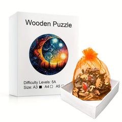 Sunset Puzzle Irregular Animal Shaped Wooden Puzzle Toy