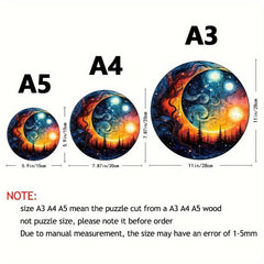 Sunset Puzzle Irregular Animal Shaped Wooden Puzzle Toy
