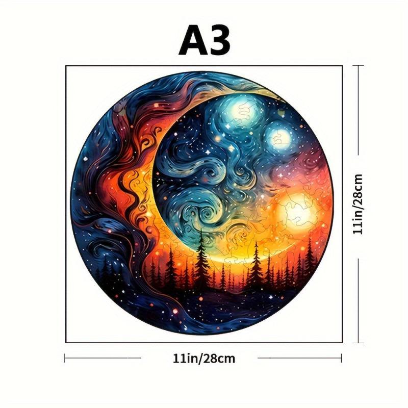 Sunset Puzzle Irregular Animal Shaped Wooden Puzzle Toy
