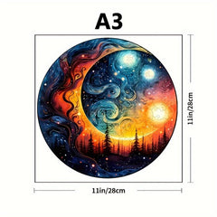 Sunset Puzzle Irregular Animal Shaped Wooden Puzzle Toy