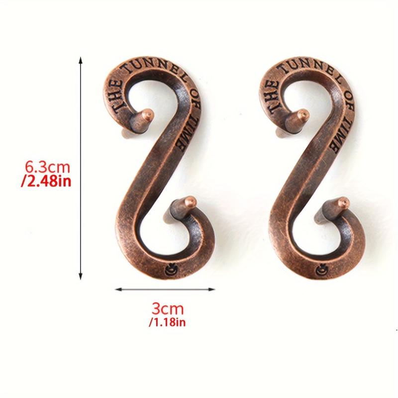 1pc Puzzle Zinc Alloy Unlocking Kongming Lock Magic Alloy Educational Toy