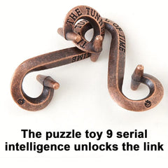 1pc Puzzle Zinc Alloy Unlocking Kongming Lock Magic Alloy Educational Toy