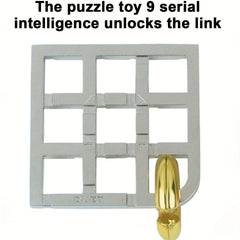 1pc Puzzle Zinc Alloy Unlocking Kongming Lock Magic Alloy Educational Toy