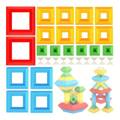 Montessori Pyramid Building Blocks Educational Toys