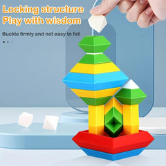 Montessori Pyramid Building Blocks Educational Toys