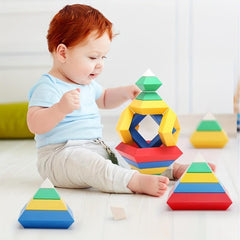 Montessori Pyramid Building Blocks Educational Toys