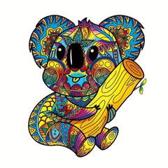 Colorful Koala Wooden Jigsaw Puzzle for Adults