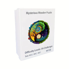 Starry Night God Tree Wooden Jigsaw Puzzle
