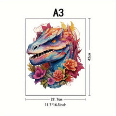 Dinosaur Wooden Puzzle Adult Birthday Party Games Decorative Paintings