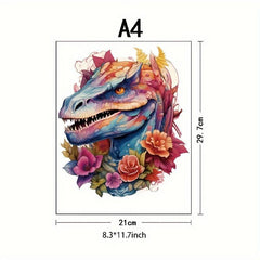 Dinosaur Wooden Puzzle Adult Birthday Party Games Decorative Paintings