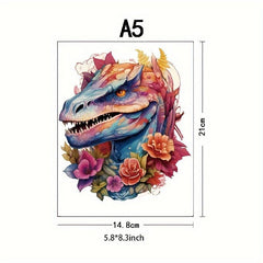 Dinosaur Wooden Puzzle Adult Birthday Party Games Decorative Paintings