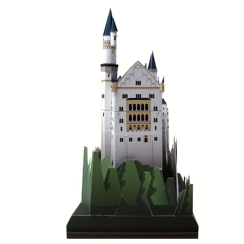 World Building Model Paper DIY Ornaments Collectible