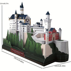 World Building Model Paper DIY Ornaments Collectible