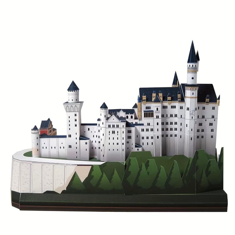 World Building Model Paper DIY Ornaments Collectible