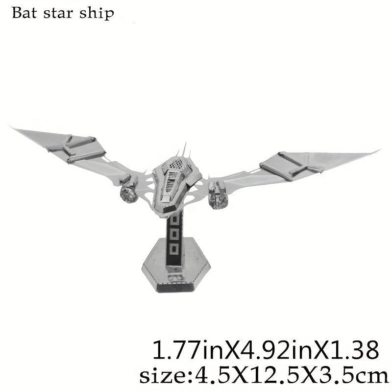 Bat Starship 3D Metal Puzzle Toy Model for Adults Children