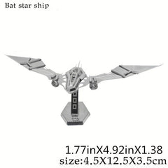 Bat Starship 3D Metal Puzzle Toy Model for Adults Children