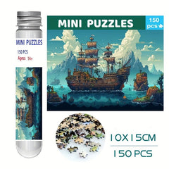 150Pcs Mini Test Tube Puzzle Painting Jigsaw Educational Toys