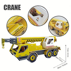 3D Puzzle Mixing Car Bulldozer DIY Toy Gift For Boys And Girls