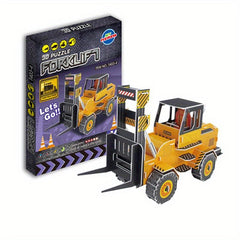 3D Puzzle Mixing Car Bulldozer DIY Toy Gift For Boys And Girls