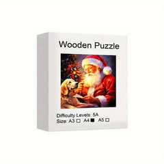 Santa Claus Wooden Puzzle Christmas Gift Party Game