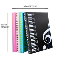 Music Piano Sheet Note File Holder for Students & Musicians