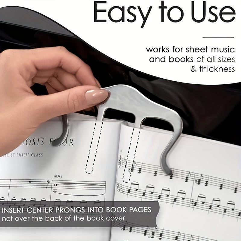 Large Music Book Clip For Piano Guitar And Violin Holds Sheet Music