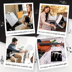 Large Music Book Clip For Piano Guitar And Violin Holds Sheet Music