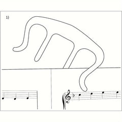 1pc Music Notation Stand Piano Musician's Page Stand