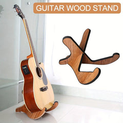 Wooden Guitar Stand Folk Classical Folding Portable Display