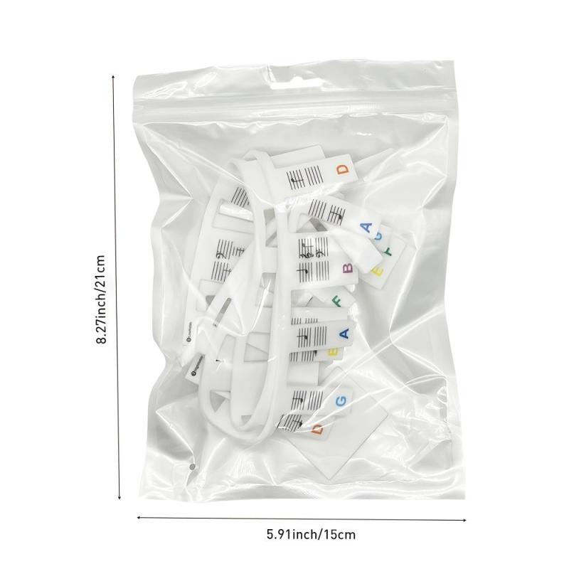 Music Note Silicone Stickers for 61 & 88 Keys Piano Keyboard