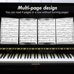 6 Pages A4 Music Folder Piano Guitar Organiser Anti Glare