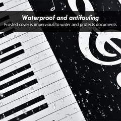 6 Pages A4 Music Folder Piano Guitar Organiser Anti Glare