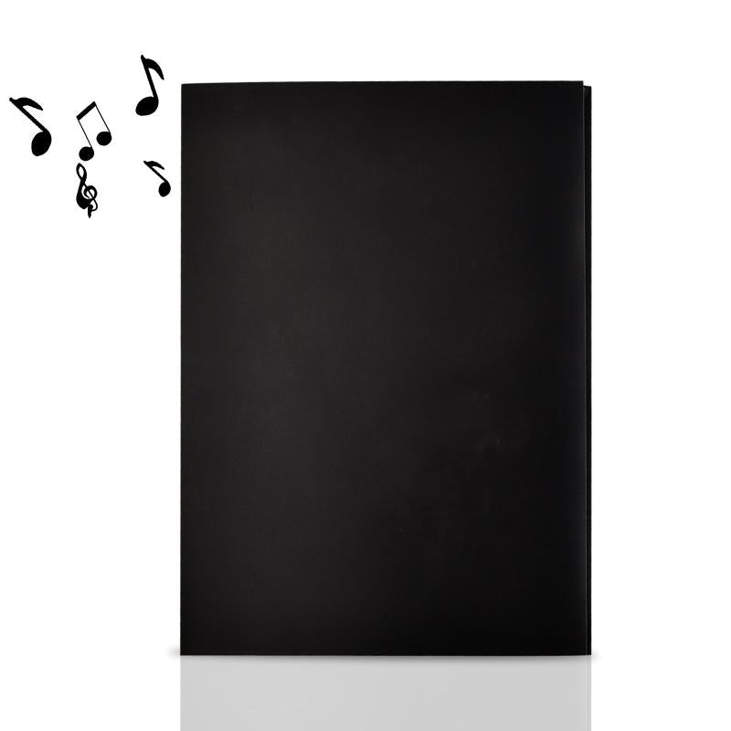 6 Pages A4 Music Folder Piano Guitar Organiser Anti Glare