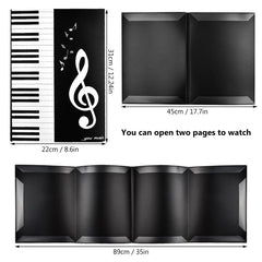 6 Pages A4 Music Folder Piano Guitar Organiser Anti Glare