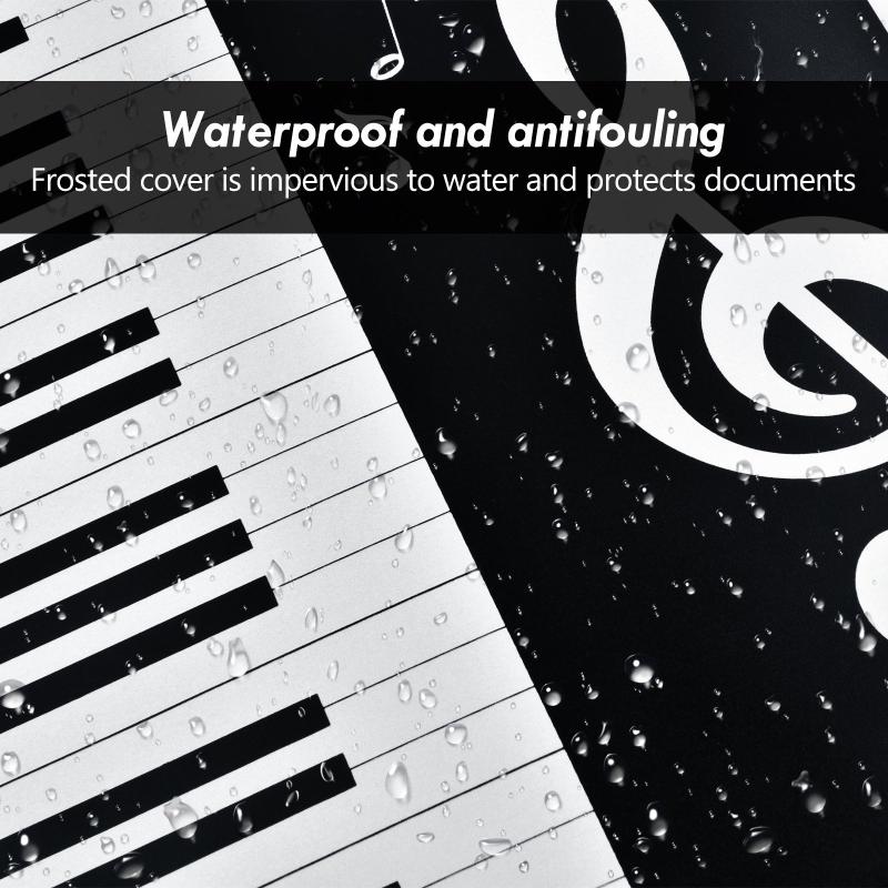 6 Pages A4 Music Folder Piano Guitar Organiser Anti Glare