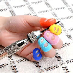 10pcs Anti Scald Finger Thimbles Silicone Gloves for DIY Crafts